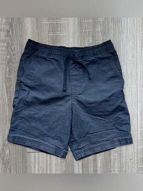 Men's navy blue shorts with drawstring waist